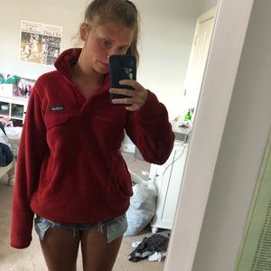 Patagonia Pullover Re-tool Snap Red